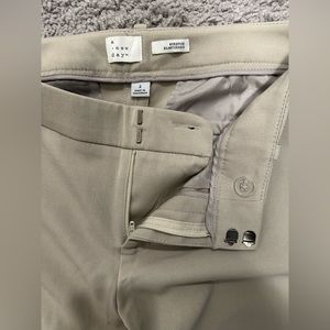 Stretch straight leg khakis